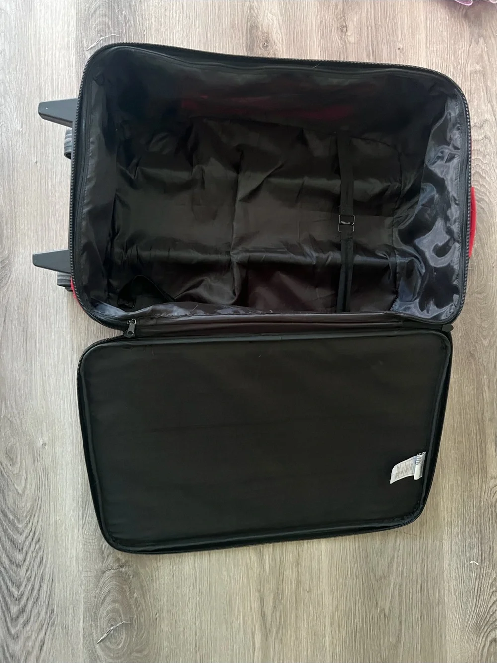 Disney Red Walt Disney World Rolling Suitcase with Black Trim